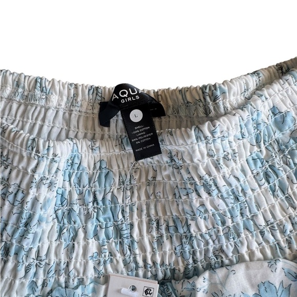 AQUA Girls' Cotton Printed Smocked Tiered Skirt, Little Kid, Big Kid - Exclusive - Picture 3 of 6